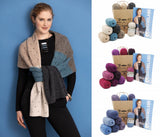 Renee Scarf Knit Kit in Walkabout Organic Shetland Wool