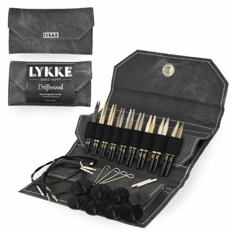 LYKKE Crafts Driftwood Needles Gift Set 5" and 3.5" Circular